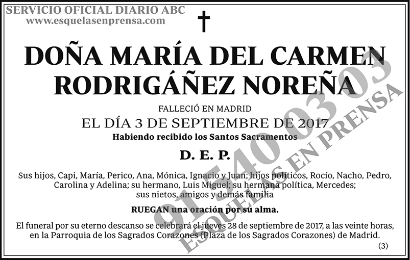 María del Carmen Rodrigáñez Noreña